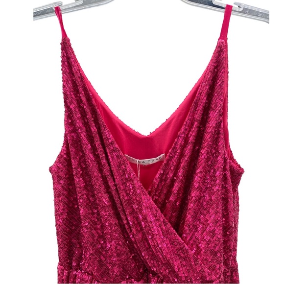 Trina Turk Allure Pink Sequin Mini Dress Size 6 NWT - Picture 4 of 9